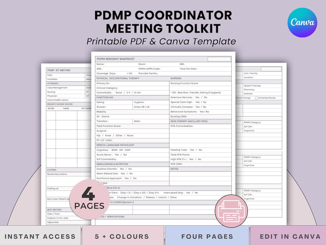 SNF PDMP Meeting Toolkit - Mds Coordinators - HIPPS, Idt Meeting Agenda ...