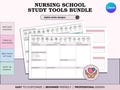 Editable Nurse Study Guide Bundle: Concept Maps, Pharmacology, Pathophysiology Cards (Printable PDF + Canva) product logo