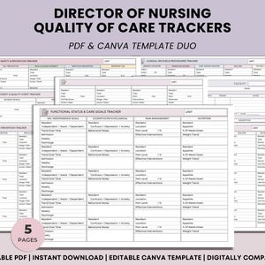 Dirigent der Nursing Quality Of Care Tracker Set - DON-Werkzeuge für SNF & LTC (Pdf)