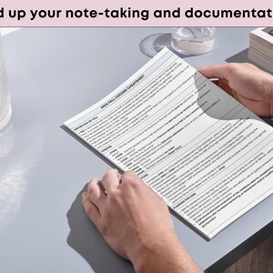 May include: A person holding a printed document titled "MDS Fall Coding Cheatsheet". The document is white with black text. The image includes a glass with a yellow object inside and the text "Speed up your note-taking and documentation."
