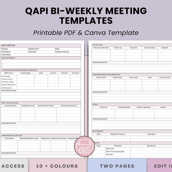 Qapi Newsletter Example Qapi Template - Etsy