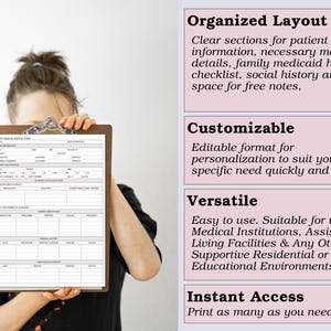 Form D Inpatient Register Patient Medical History Intake Form - Inpatient & Outpatient Clinics ...