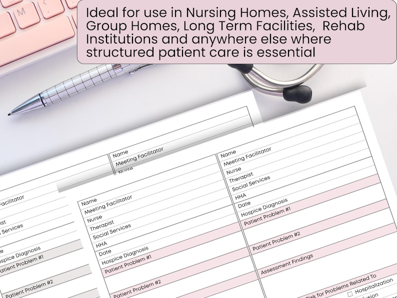 Case Management Meeting Notes Form - Nurse Manager LTC Care Planning ...