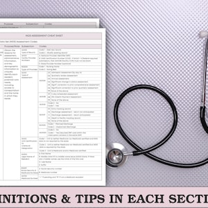 MDS 3.0 Assessment Cheat Sheet Set - Nursing Home MDS Coordinators ...