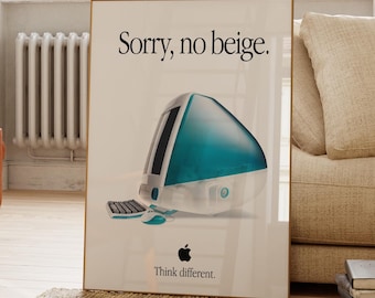 Retro Apple Poster, Apple 