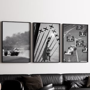 Juego de 3 pósteres de F1, pósteres de F1, arte de pared de F1, pósteres de F1, impresiones de F1, arte de F1, impresión de Fórmula 1, arte de Fórmula 1, decoración de habitación de F1, Fórmula 1