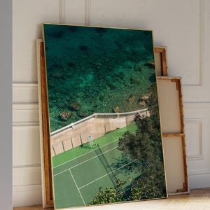 Tennis Court Poster, Tennis Print, Tennis Wall Art, Tennis Poster, Tennis Old Money, Tennis Club Poster, Old Money Aesthetic, Beach Poster