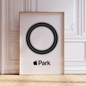 Apple Park Poster, Apple Logo Poster, Apple Logo, Geschenk für Apple Liebhaber, Apple Wandkunst, Steve Arbeitsplätze, Apple Druck, Apple Park Druck