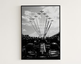 F1 Italy Poster, Formula 1 Black and White Poster, Vintage F1 Poster, Formula 1 Print, F1 Print, Formula 1 Poster, F1 Poster, F1 Wall Art