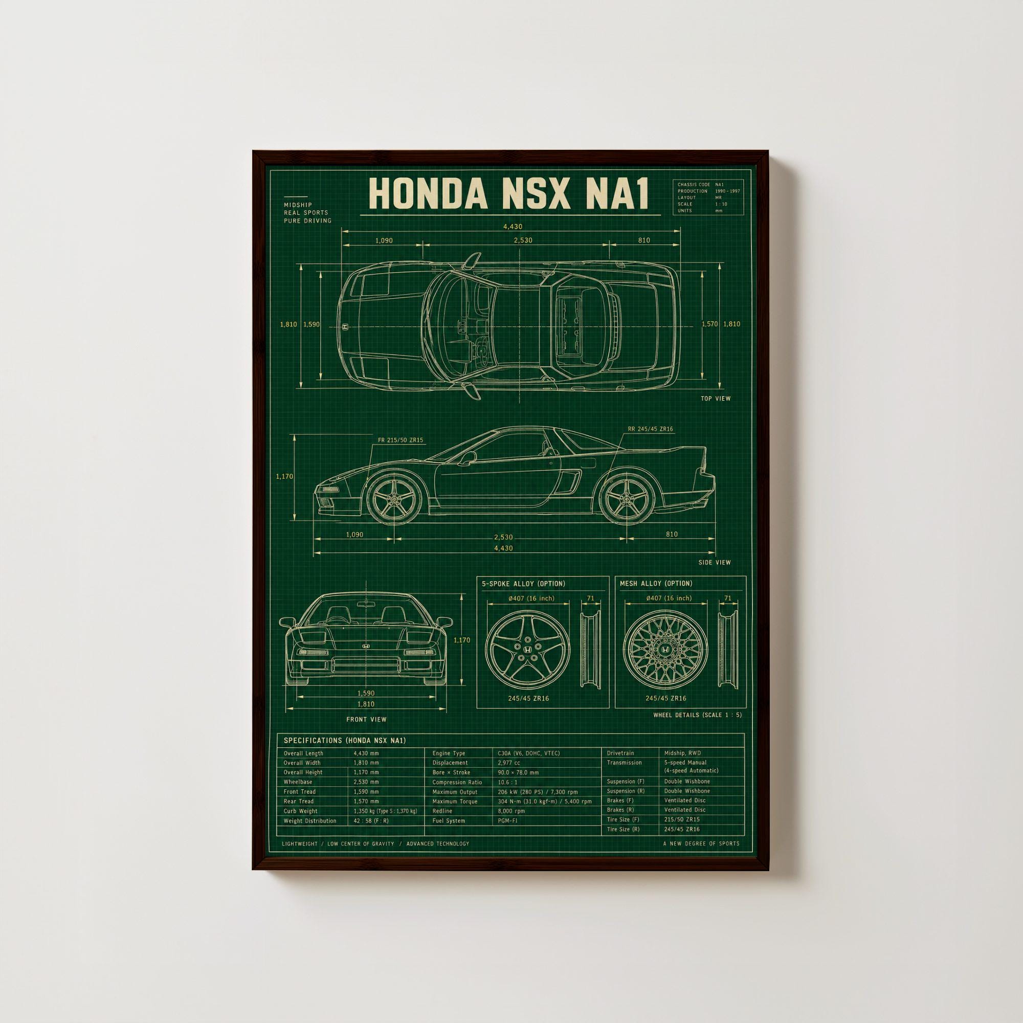 Inaページ Honda Nsx Poster - Etsy