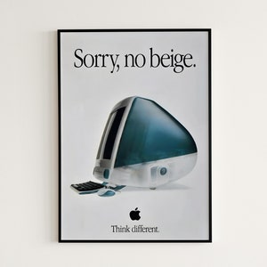 Retro Apple Poster, Apfel Logo Poster, Retro Apple Werbeplakat, Geschenk für Apfel Liebhaber, Apfel Wandkunst, Apfel Druck, Apple Logo Druck