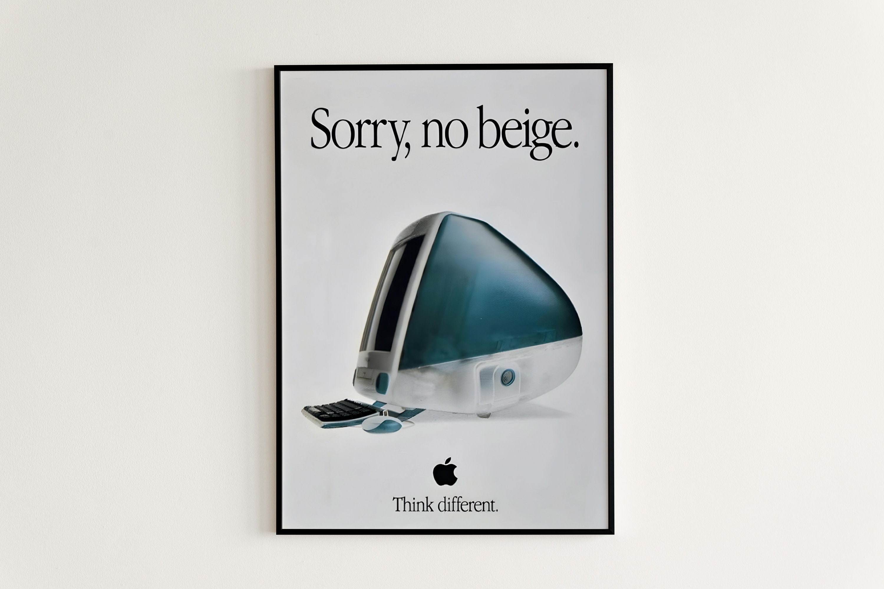 Retro Apple Posters, Apple Logo Poster, Retro Apple Advertising