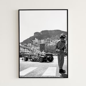 Póster de Charles Leclerc, póster de Ferrari F1, F1 Mónaco, póster de Fórmula 1, póster de F1, impresión de Charles Leclerc, arte mural de F1, impresiones de F1, regalo de F1