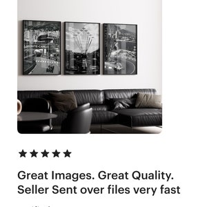 Set of 3 F1 Poster, Formula 1 Poster, Black and White F1 Poster, Vintage F1 Poster, Formula 1 Print, F1 Print, F1 Wall Art, F1 Gift, Formula