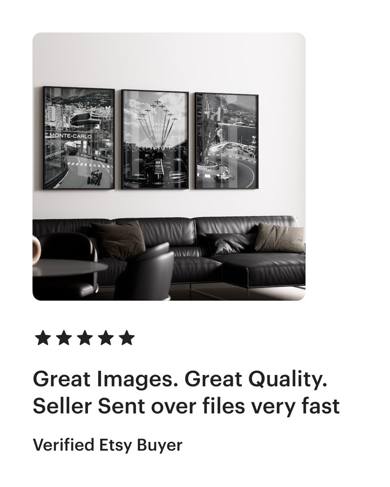 Set of 3 F1 Poster, Formula 1 Poster, Black and White F1 Poster, Vintage F1 Poster, Formula 1 Print, F1 Print, F1 Wall Art, F1 Gift, Formula