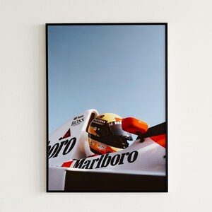Ayrton Senna Poster, Vintage F1 Poster, Formula 1 Print, F1 Print, Formula 1 Poster, Ayrton Senna, Formula 1 Gift, F1 Poster, F1 Wall Art