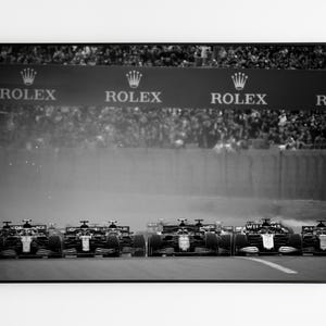 Formule 1-poster, formule 1-muurkunst, zwart-wit F1-poster, F1-poster, vintage Formule 1-poster, poster F1, F1-muurkunst, F1-posters