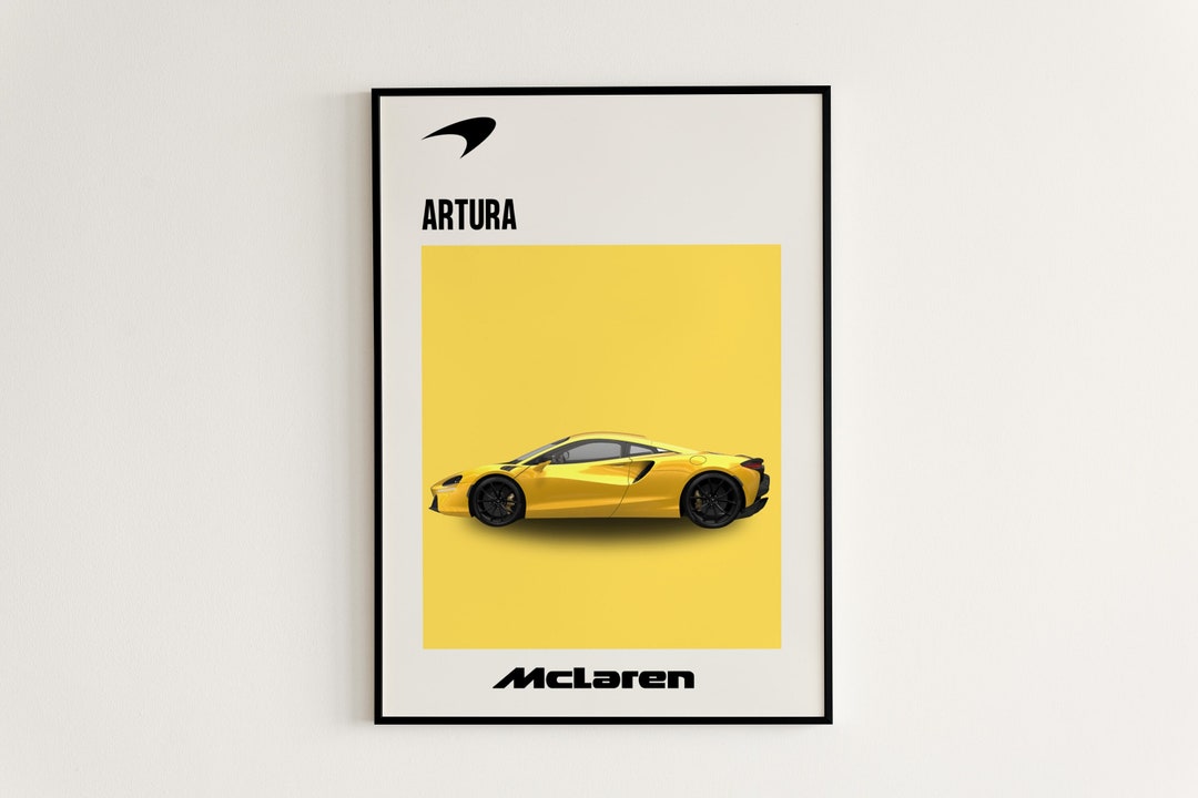 Mclaren Artura Poster, Mclaren Poster, Car Poster, Sports Car Poster