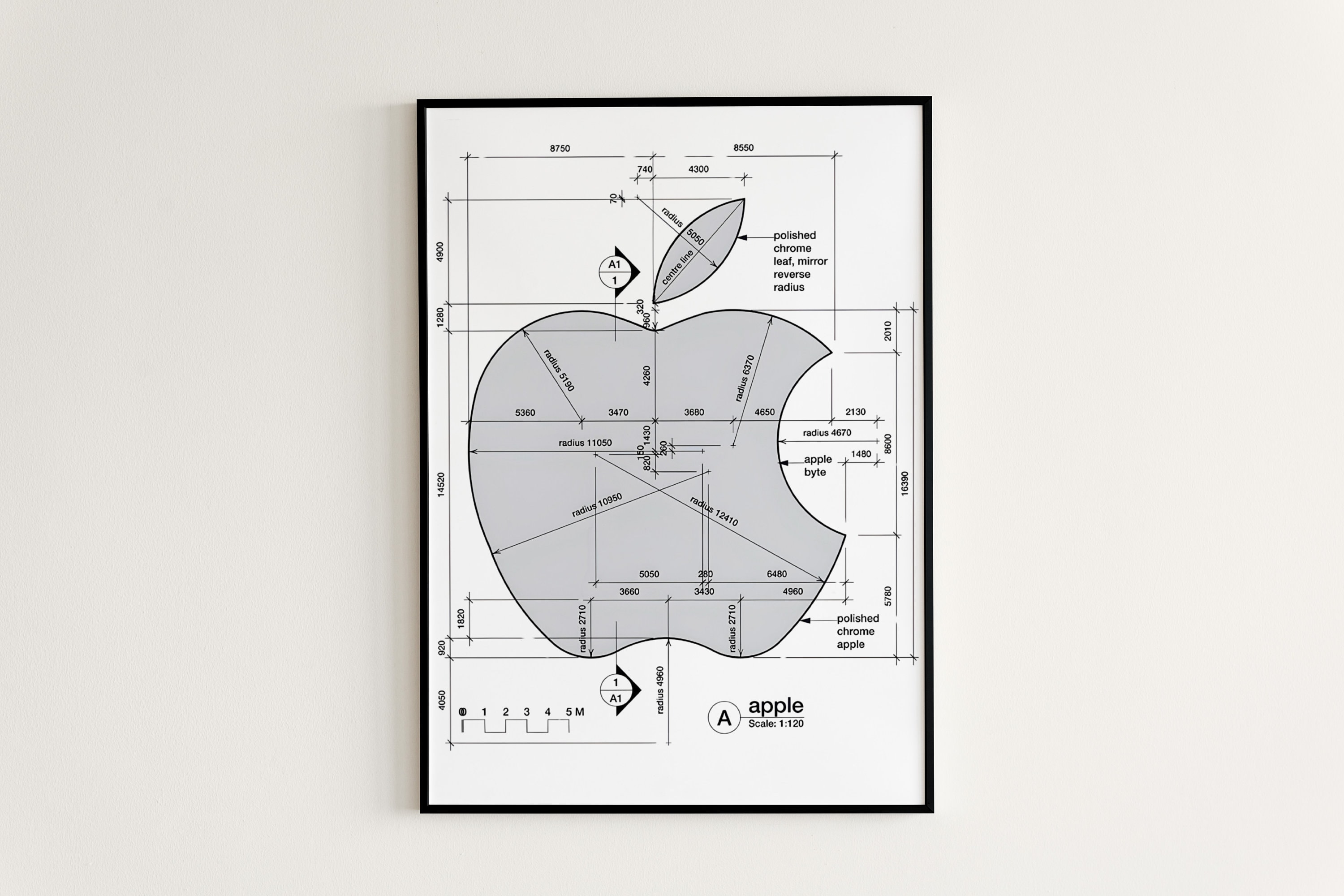 Apple logo poster - Etsy 日本