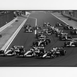 F1 Poster, Formula 1 Poster, Black and White F1 Poster, F1 Print, Vintage F1 Poster, F1 Posters, Formula 1, Poster F1, F1 Wall Art, F1