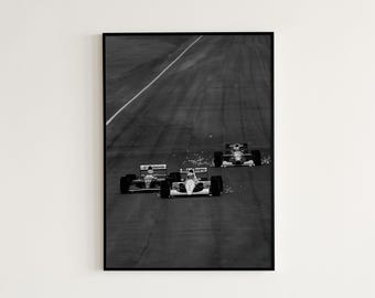 Ayrton Senna Poster, Vintage Formel 1 Poster, Formel 1 Druck, Formel 1 Poster, F1 Racing Geschenk, Formel 1 Geschenk, F1 Poster, Senna Poster