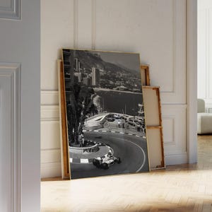 Vintage Formula 1 Monaco Poster, Vintage F1 Poster, F1 Monaco, F1 Monte Carlo, F1 Print, Formula 1 Poster, F1 Poster, F1 Monaco Wall Art