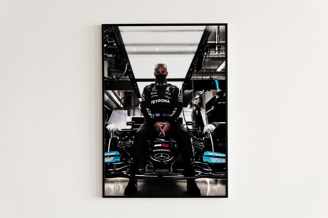 Lewis Hamilton Poster, F1 Mercedes Poster, Mercedes F1, Formula 1