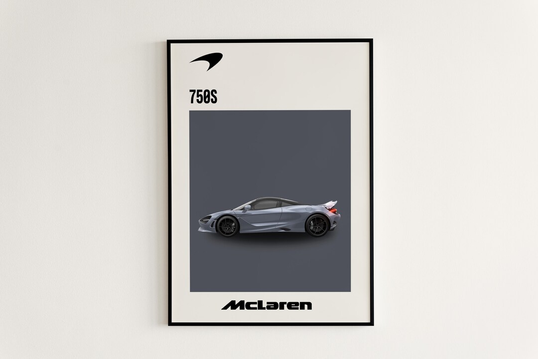 Mclaren 750S Poster, Mclaren Poster, Mclaren, Mclaren Wall Art, Mclaren ...