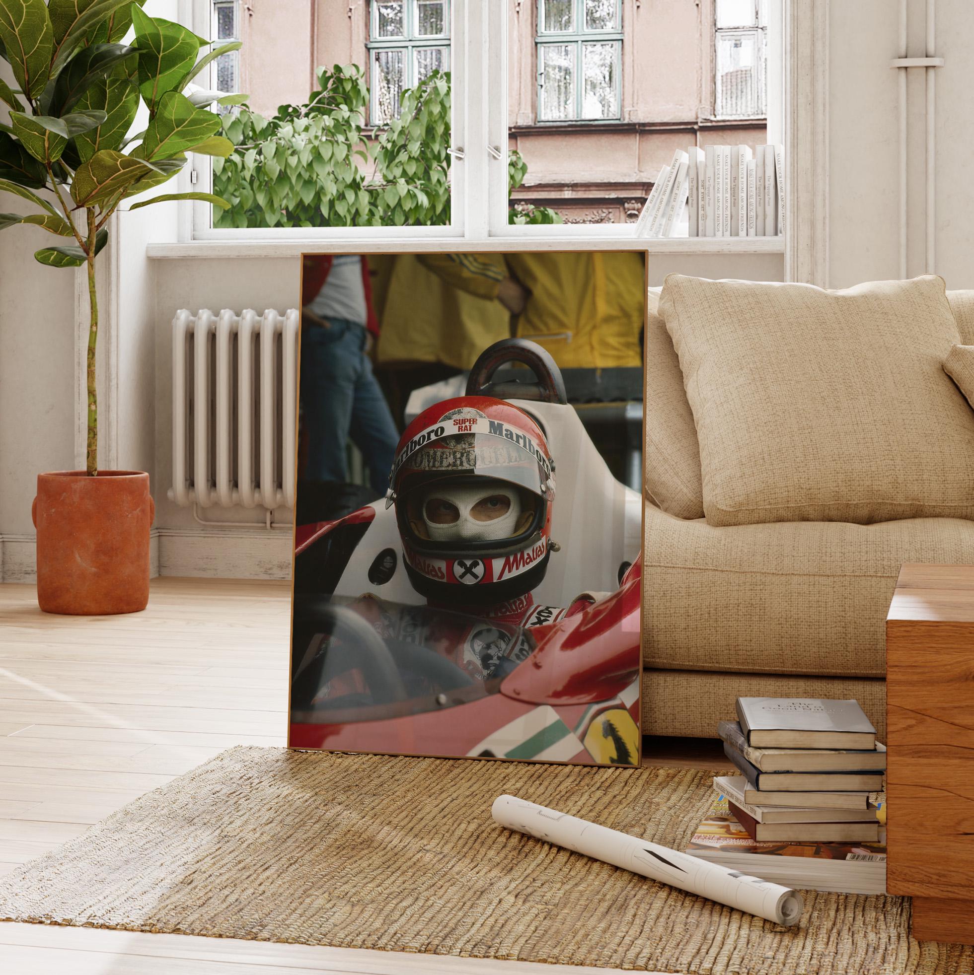 Niki Lauda Poster, Vintage F1 Poster, Formula 1 Print, F1 Print