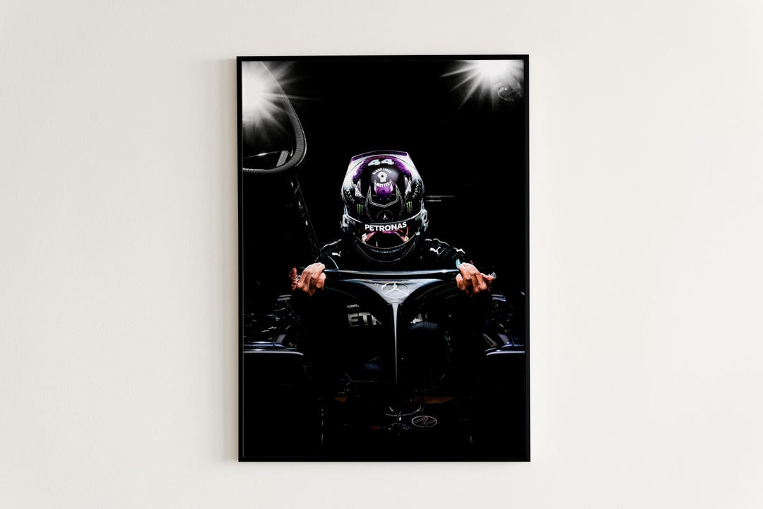 Lewis Hamilton Poster, F1 Mercedes Poster, Mercedes F1, Formula 1
