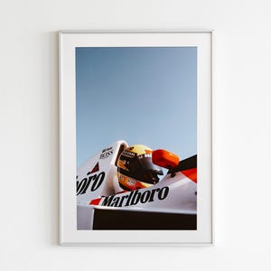 Ayrton Senna Poster, Vintage F1 Poster, Formula 1 Print, F1 Print, Formula 1 Poster, Ayrton Senna, Formula 1 Gift, F1 Poster, F1 Wall Art