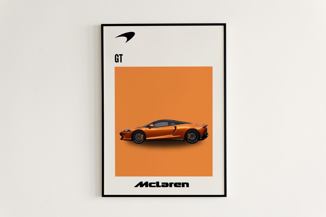Mclaren GT Poster Mclaren Poster Car Poster Sports Car Etsy