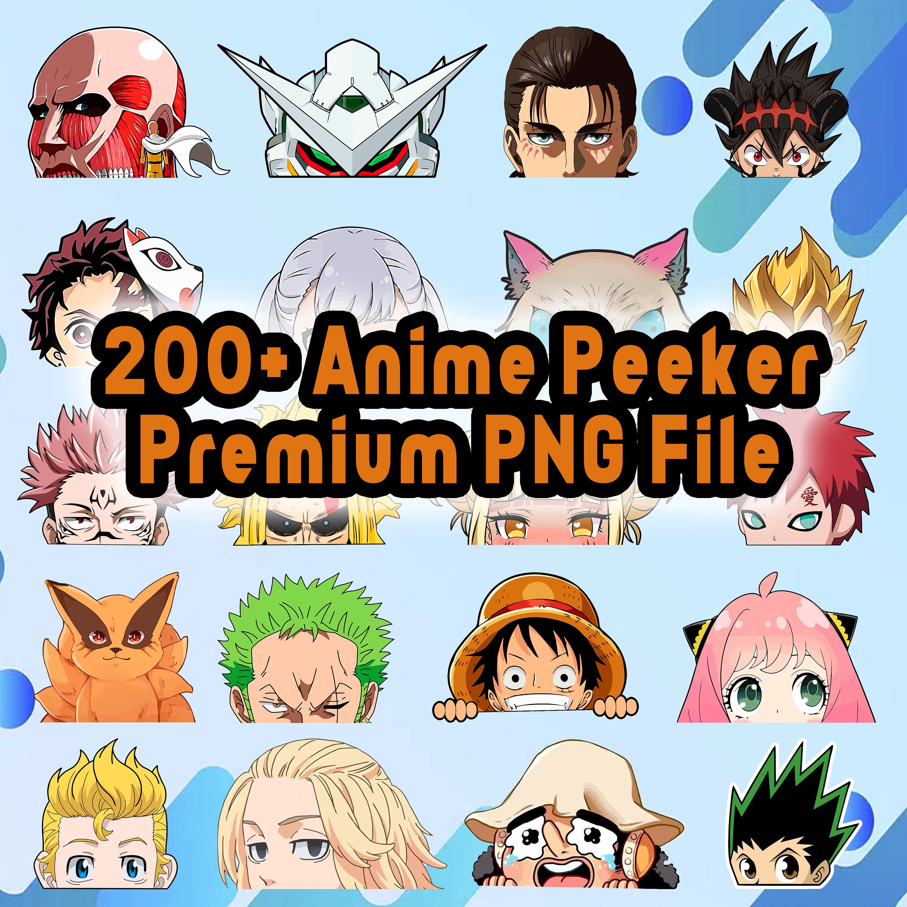 Anime girl peeker Sticker for Sale by Neelam789