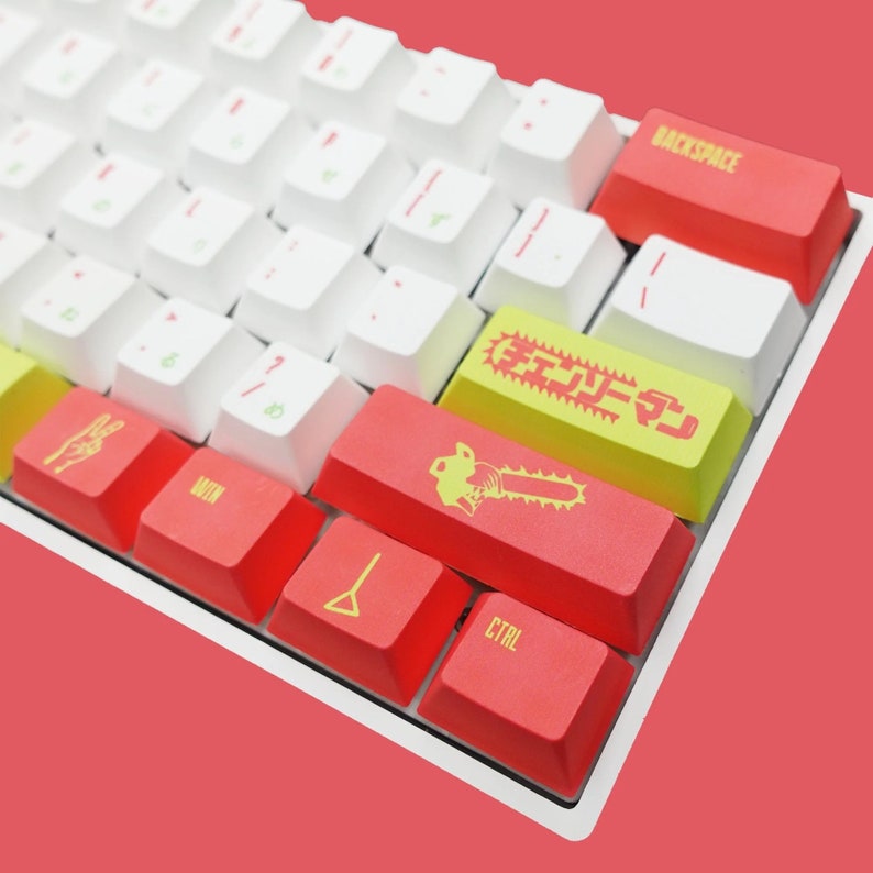 Chainsaw Man Keycaps Chainsaw Man Custom Keycaps Set Anime - Etsy