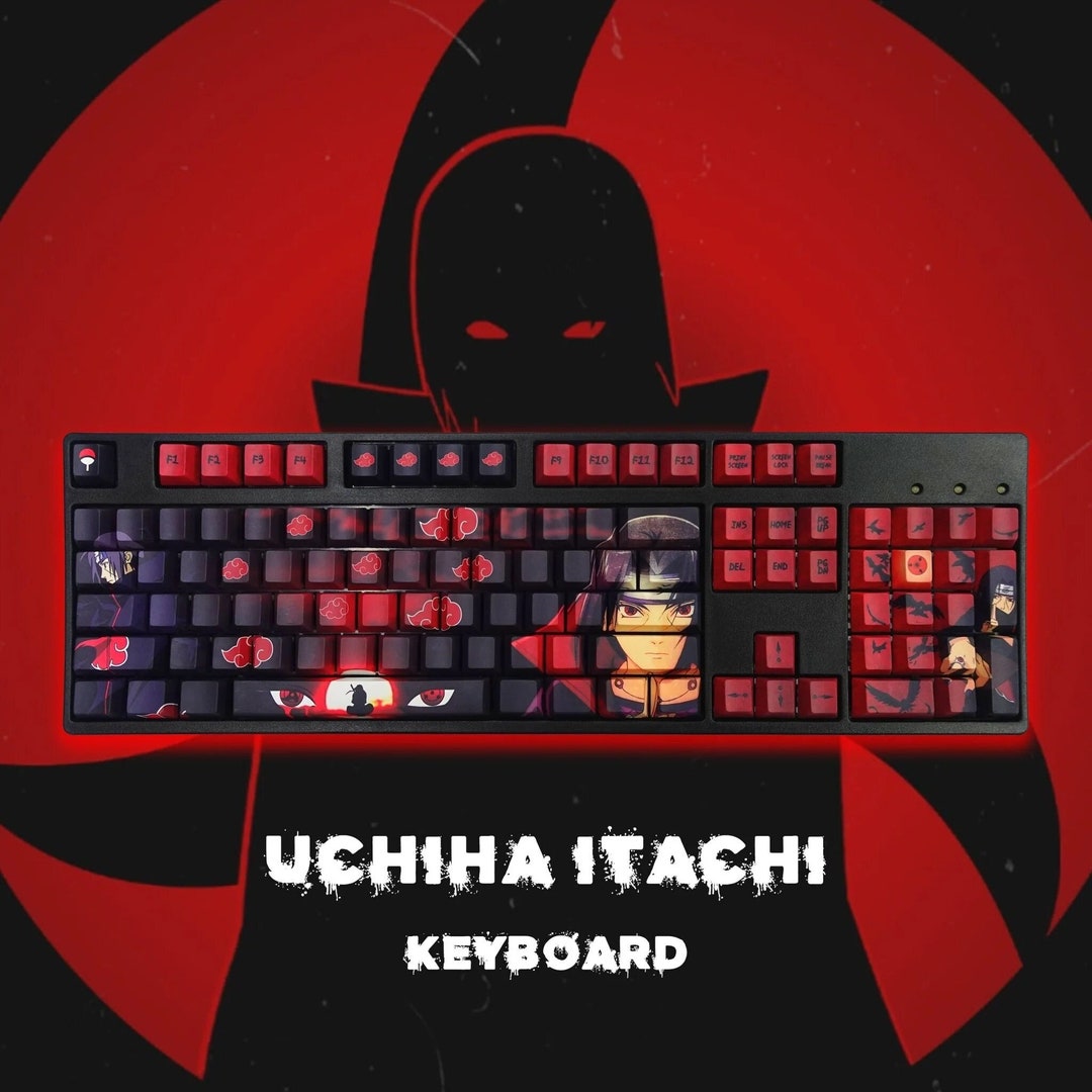 Naruto Keycaps Itachi Uchiha Anime Keycaps Custom Keycaps Etsy UK