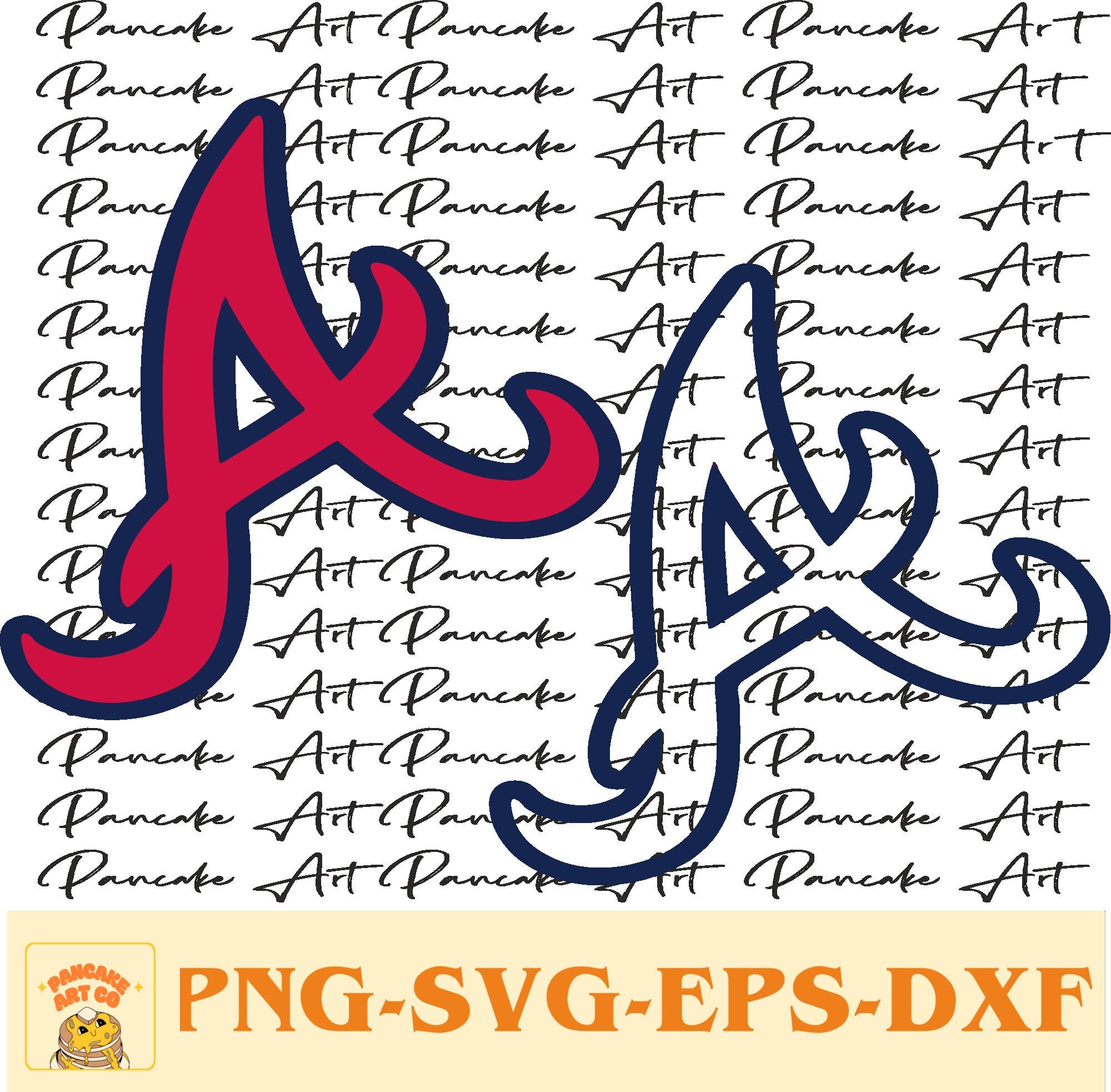 Atlanta Braves Circle Text Logo svg, mlb svg, eps, dxf, png, digital f –  SVG Sporty