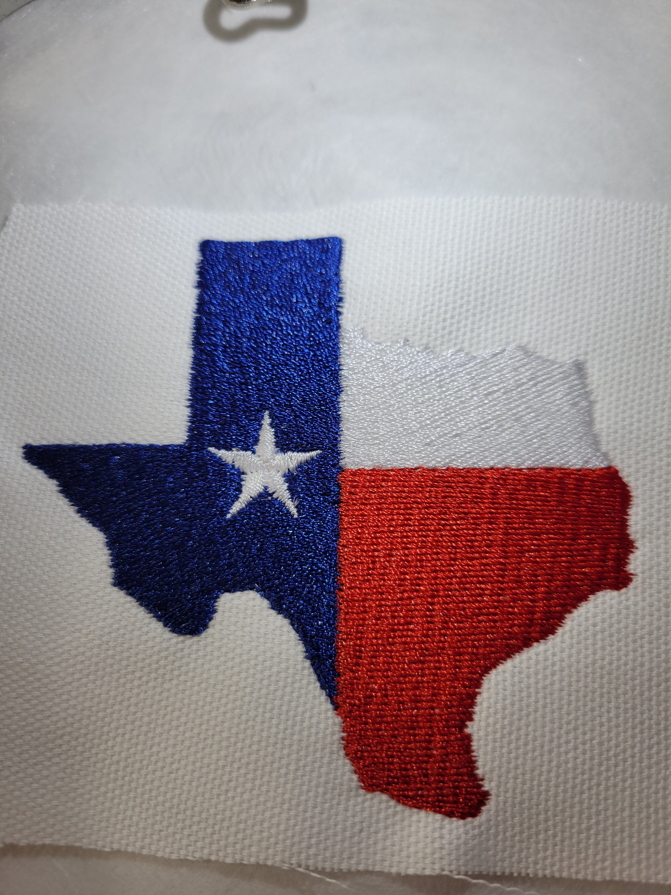 State of Texas Embroidery Files 2 Sizes Red White & Blue Etsy