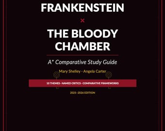 Frankenstein Bloody Chamber Comparative Guide, AQA A Level English Literature, AO2 Analysis