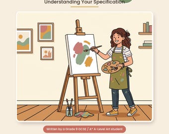 Eduqas WJEC GCSE Art Guide | Understanding Your Specification | Digital Printable Study Guide | AO1-AO4 Explained | Grade 9 Student