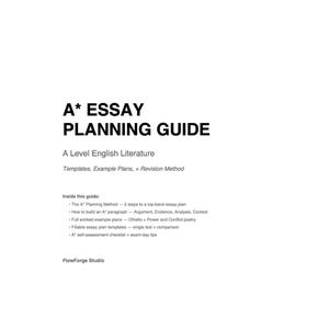 Hoe A*-essays te plannen: een gids voor het plannen van essays in Engelse literatuur op niveau