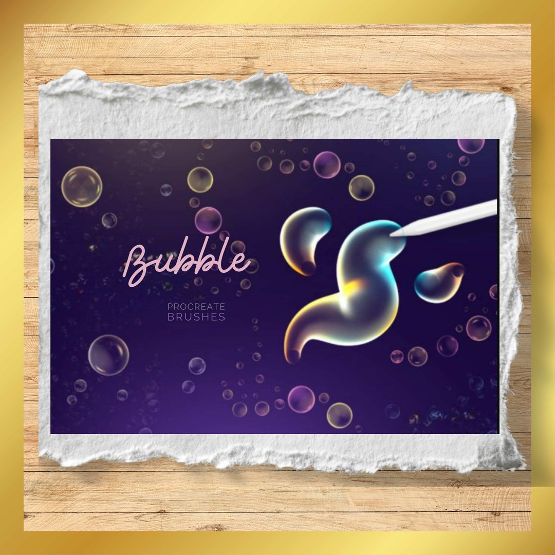 Bubbles Procreate Brushes Font for Procreate, Procreate Art, Procreate