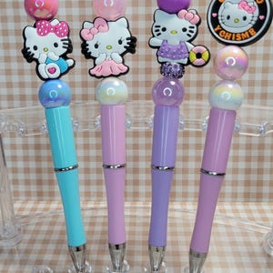 HK-kralenpennen op maat, stationaire, unieke pennen, verjaardagscadeaus, kantoorbenodigdheden kawaii, mooie nostalgie, cadeau, intrekbare pen