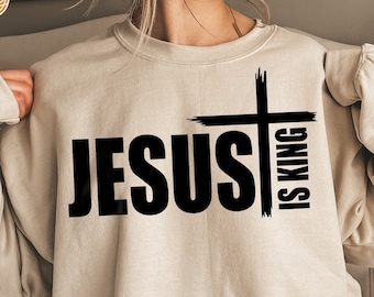 Jésus est roi SVG, conception de la foi chrétienne, Jésus svg, svg chrétien, enfant de Dieu svg, svg soyez gentil, svg religieux, téléchargement numérique