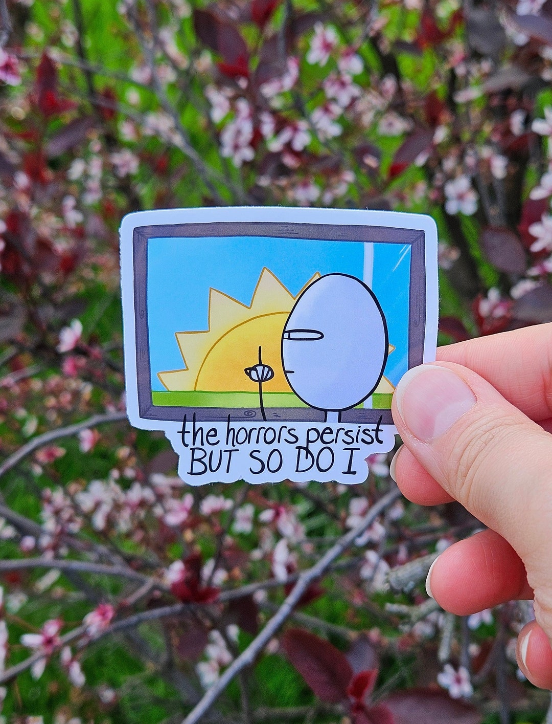 The Horrors Persist Sticker: Waterproof Vinyl Laptop Decal - Etsy