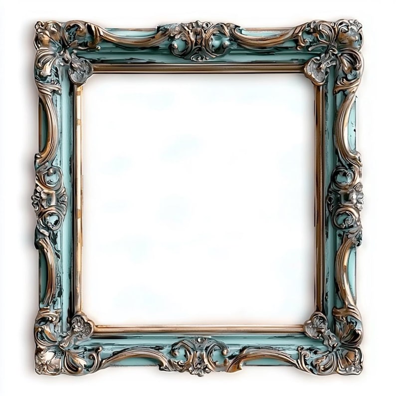 Patina Frames Clipart, Rococo and Baroque Vintage Clip Art Graphics for ...