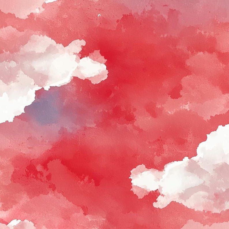 Red and Blue Watercolor Digital Paper - Patriotic Watercolor Textures ...