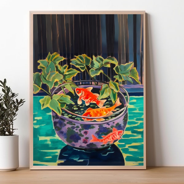 Henri Matisse Goldfish | Fauvism Painting Print | Modern Colorful Poster | Vibrant Art Print | Printable Wall Art | Digital Download DCB