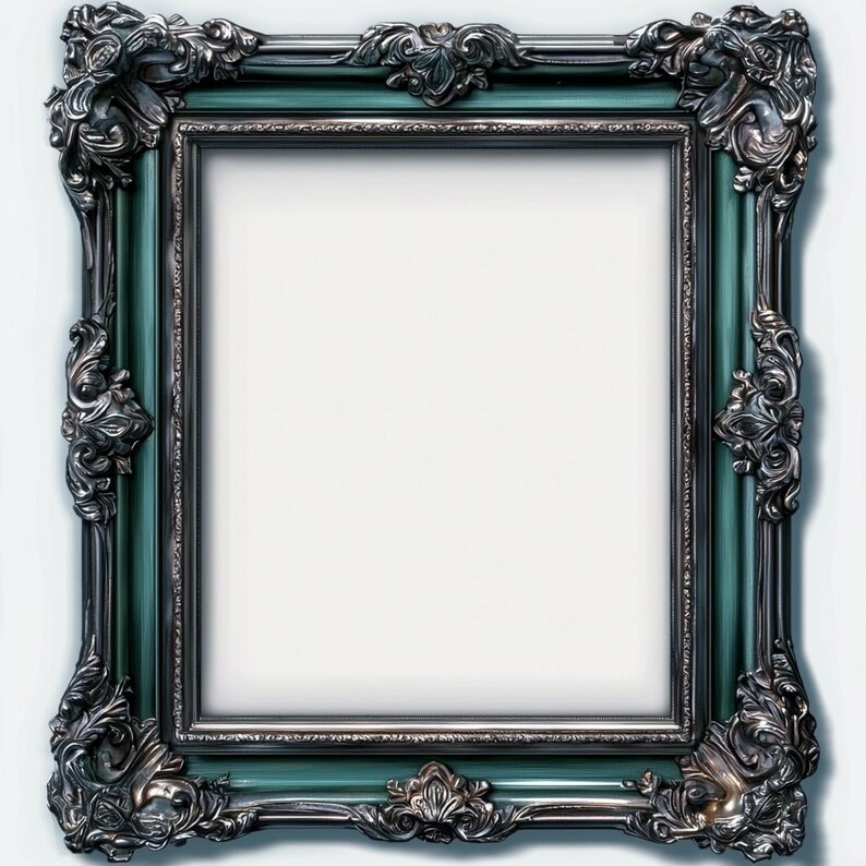 Patina Frames Clipart, Rococo and Baroque Vintage Clip Art Graphics for ...