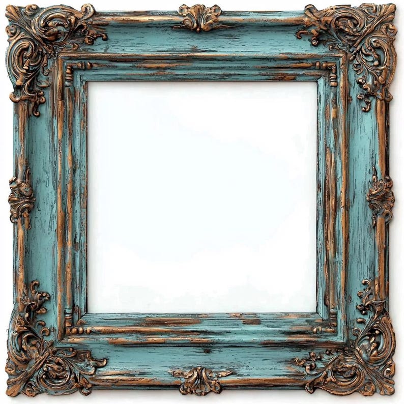 Patina Frames Clipart, Rococo and Baroque Vintage Clip Art Graphics for ...