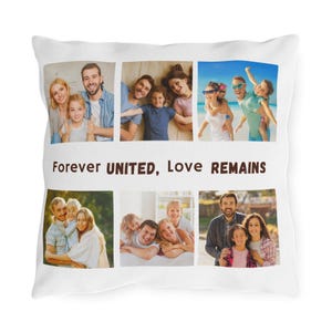 Gepersonaliseerde kussen fotocollage, kussen fotocollage, sierkussen op maat, sierkussen op maat, decor familie op maat, bedrukt kussen, cadeau familiefoto